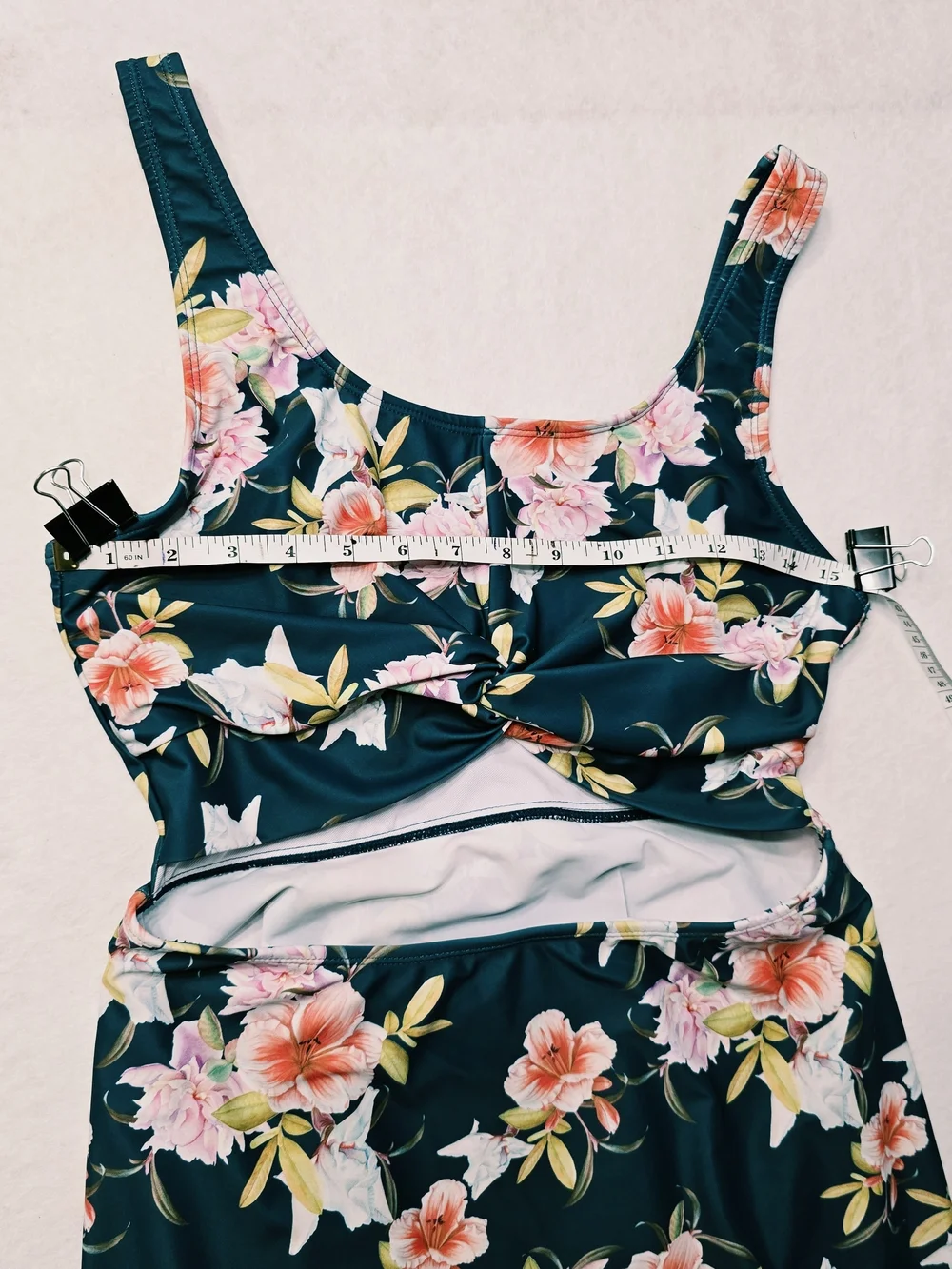 Cutout One-Piece Dress Skort Swimsuit Twist Front Ruched SwimDress